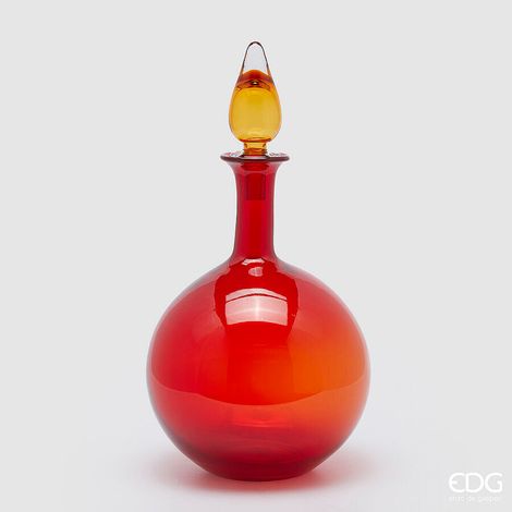 EDG Enzo De Gasperi Vaso con Tappo H 50 Cm D 25,5 Cm Scatola Bianca con Logo Red (1/3)