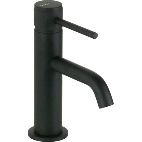 Mezclador de lavabo negro mate con maneta de lujo Gattoni BETA 2482/24NO  Negro mate - Sin Desagüe (1/5)