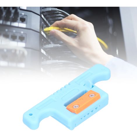 AUA-05 Glasfaser-Abisolierer, Längskabel-Öffnungsmesser, Glasfaserkabel-Abisolierer, Öffnet Fasern von 1,9 bis 3,0 mm (Blaues Fenster). (1/5)