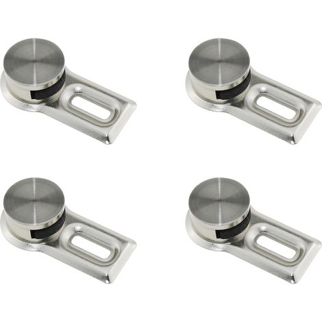 Set di 12 staffe per specchio da parete, adatte a pannelli di spessore compreso tra 4 e 7 mm, staffe per specchio in vetro acrilico resistenti, 12 pezzi in totale. (1/4)