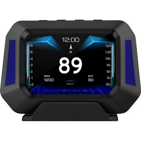 P21 HUD Testeur de voiture Outil de diagnostic GPS Moniteur OBD de tableau de bord Moniteur LCD de voiture (1/5)