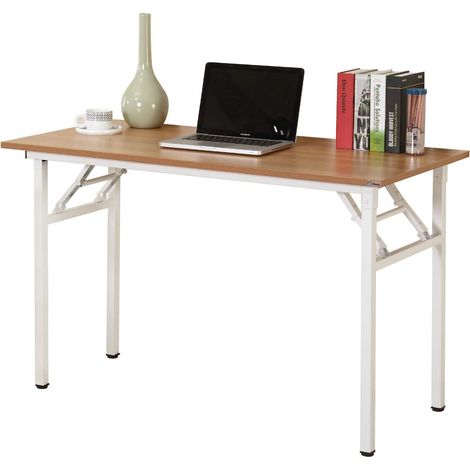 soges Klapptisch kleiner Computertisch Schreibtisch Klappbar und Montagefrei,Tisch aus E1 Holzwerkstoffen und Stahlrahmen,Konferenztische,PC Tisch Bürotisch Esstisch für Zuhause und Büro (1/5)