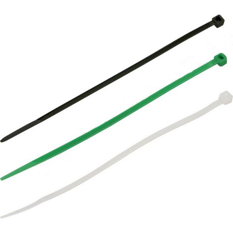 FASCETTA A STRAPPO PER CABLAGGIO MM 4,8 x 430 - nero