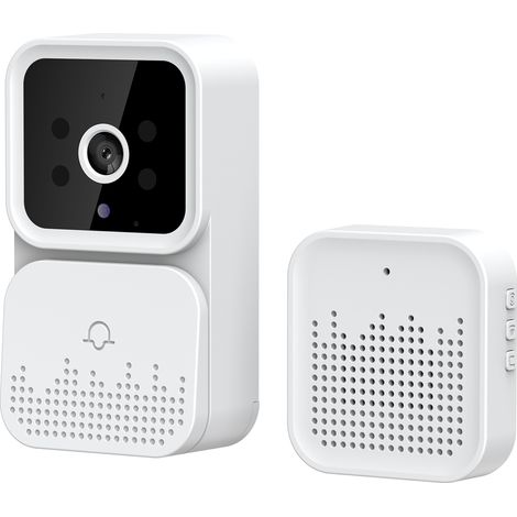 Kabellose HD-Video-Türklingel mit PIR-Bewegungsmelder und IR-Alarm – WLAN-Gegensprechanlage für Haus und Wohnung (1/5)