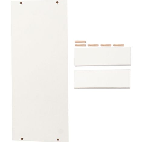 Rehausseur D'écran et Soulagement des Douleurs Cervicales Blanc en Bois Forte Capacité de Charge pour Bureau pour Étudiants et Travailleurs de Bureau (1/5)