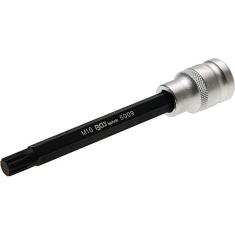 Bit-Einsatz Länge 140 mm Antrieb Innenvierkant 12,5 mm (1/2") Innenvielzahn (für XZN) M10