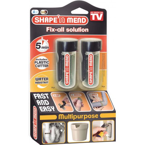 Kit pâte à coller toutes surfaces - Venteo - Blanc - Adulte - Pâte à coller pour bricolage sèche en 5min