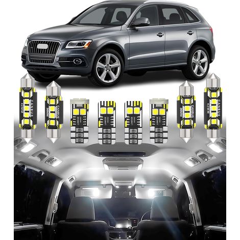 Kit d'éclairage LED intérieur pour voiture - Remplacement pour Q5 SQ5 8R 2008-2017, éclairage intérieur blanc 6000K, 22 pièces (1/5)