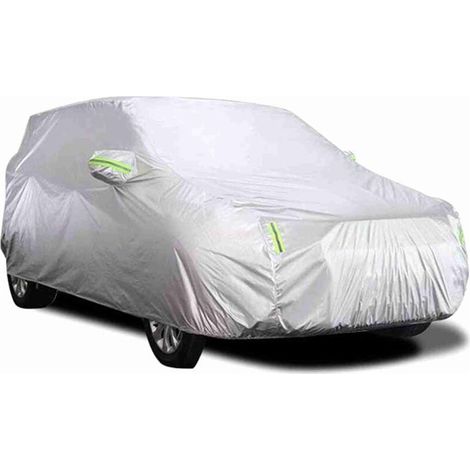 Housse de voiture, protection solaire, isolation thermique, protection UV, protection contre la poussière, résistance aux rayures, universelle XL (1/4)