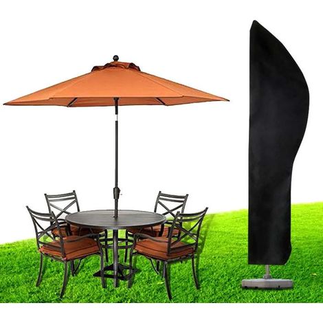 Housse de parasol en forme de banane - 265 x 40 x 70 x 50 cm, imperméable et anti-poussière, pour parasols de plage (1/3)