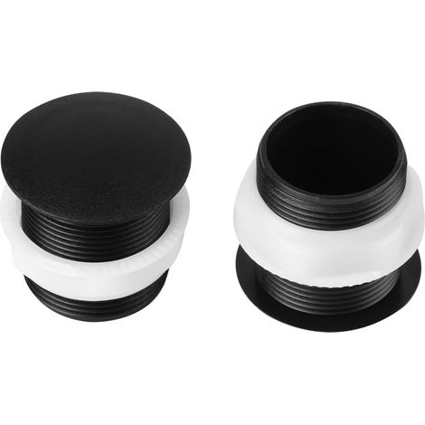 Lot de 10 capuchons noirs à visser de 28 mm pour boutons-poussoirs de jeux d'arcade (1/5)
