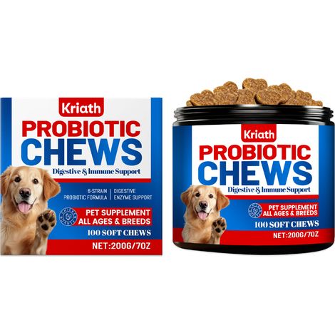 Capsules molles probiotiques douces pour chiens, favorisant l'équilibre intestinal et une absorption optimale – 200 g (1/5)