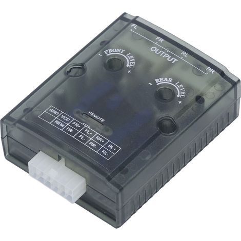 Convertisseur 12V Haut-Bas 4 Canaux pour Autoradio, Atténuateur Signal Haut vers Bas Ampli, Adaptateur pour Lecteur CD, Retardateur Enceintes Stéréo (1/5)