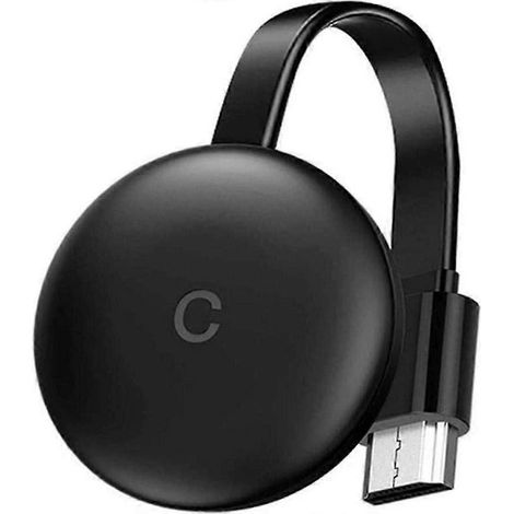 Nouveau Google Chromecast 3 pour Smart TV WiFi, compatible Netflix et YouTube, avec dongle HDMI Miracast sans fil et affichage WiFi, 2024 Ping
