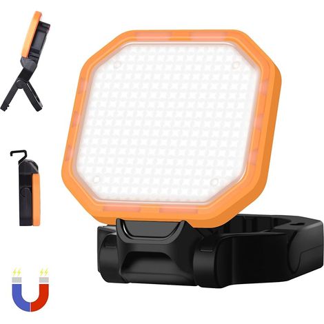 Projecteur LED Rechargeable, 2500LM, 6000mAh, Base Magnétique (1/5)