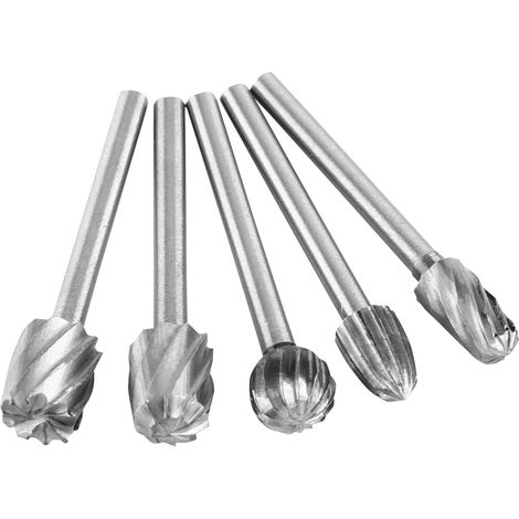 Jeu de 20 fraises rotatives en acier rapide HSS pour bois et sculpture, tige 3,2mm, lime à bois professionnelle (1/5)