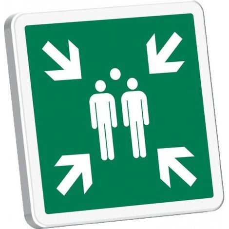 SOFOP TALIAPLAST - point de rassemblement après évacuation 500x500mm