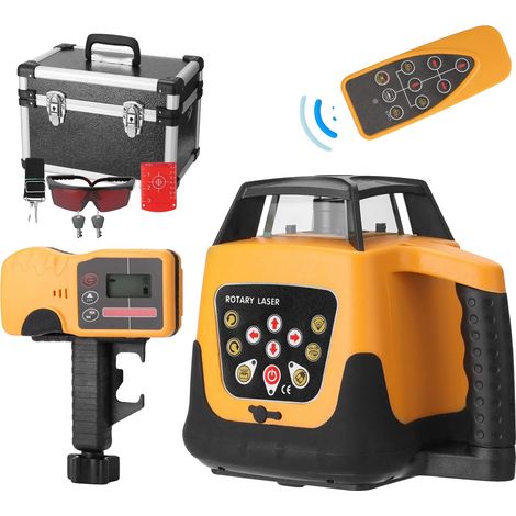 Niveau Laser, Fonction Auto-Nivelante, Portée de 500m, JAUNE (1/2)