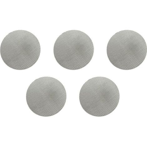 Convient pour un ensemble de 5 filtres de 51 mm / protections anti-éclaboussures pour porte-filtre à expresso / grille de contact - acier inoxydable 100 microns