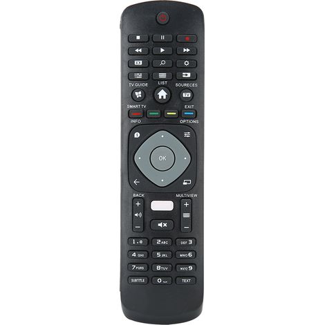Télécommande de remplacement Philips 10 mètres, compatible Netflix, couleur noire (1/5)