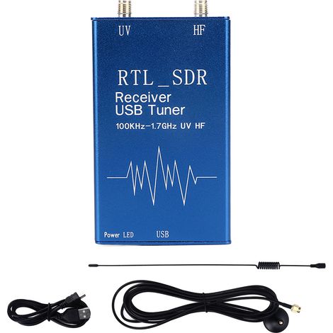 USB-SDR-RTL-Empfänger 100 kHz–1,7 GHz Vollband für Amateurfunk und Elektronik