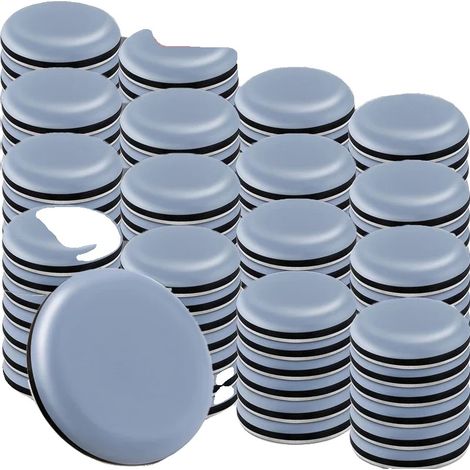 Deslizadores para muebles, protección contra arañazos, fácil instalación, redondos, 40 piezas (10 juegos) - a (1/2)