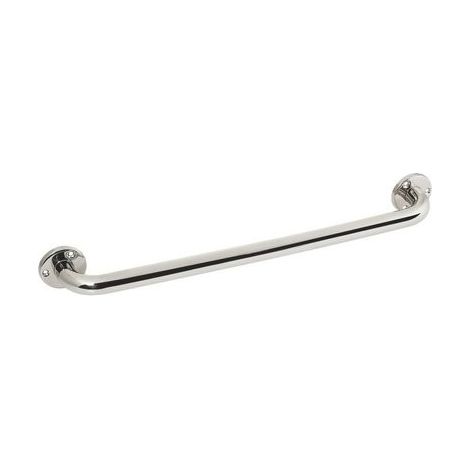 Barre d'appui droite inox poli brillant - 500 mm - diamètre 25 mm - Delabie