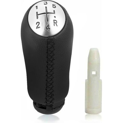 Levier de Vitesse Manuel en Cuir Noir pour Renault Clio III 2005-09, Megane 2 Laguna 2003-09 - Style et Confort pour votre Voiture (1/5)