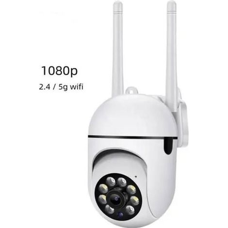 Caméra de Surveillance WiFi Extérieur PRUMYA HD 1080P 2.4 + 5g wifi, Zoom 4x, Vision Nocturne Maison Sécurité (1/5)