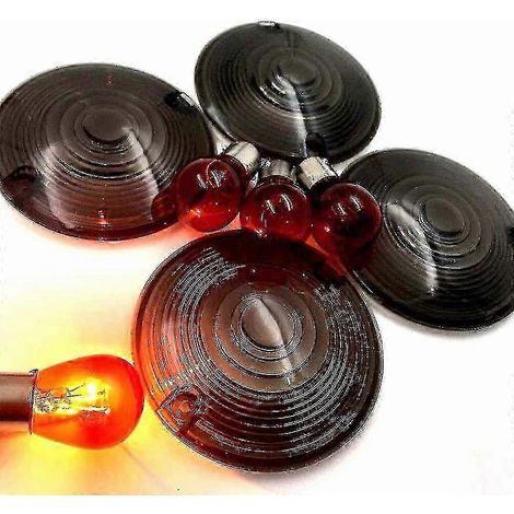 Lentilles de clignotants fumées compatibles avec Electra Glide et Road King (1/5)