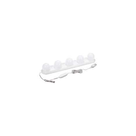 Lampe LED USB à intensité variable pour miroir de salle de bain avec 5 ampoules et câble USB de 33,5 cm - Crezuo (1/4)