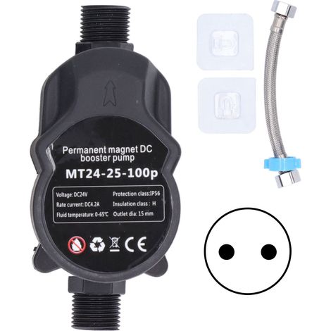 Pompe de Surpression Automatique Murale - 24VDC, Recirculation, Alimentation 100-240V, pour Maison