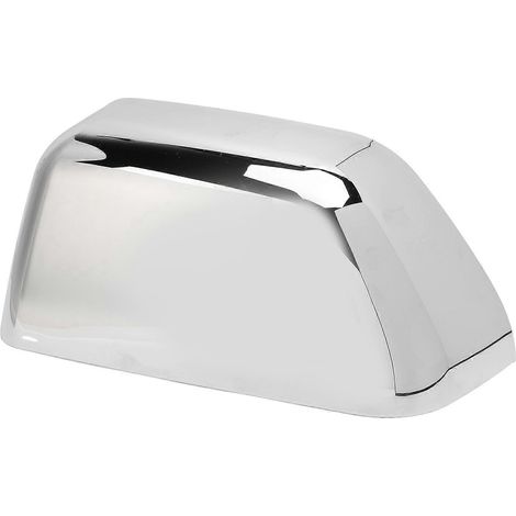 Rétroviseur latéral chromé, capot de rétroviseur élégant et résistant aux chocs, anti-rayures, pour voiture, style wing mirror. (1/4)