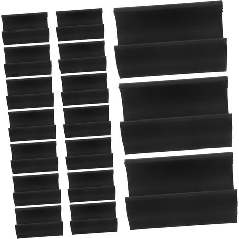Black Plastic Furniture Leg Caps, 20 Pieces (1/5)