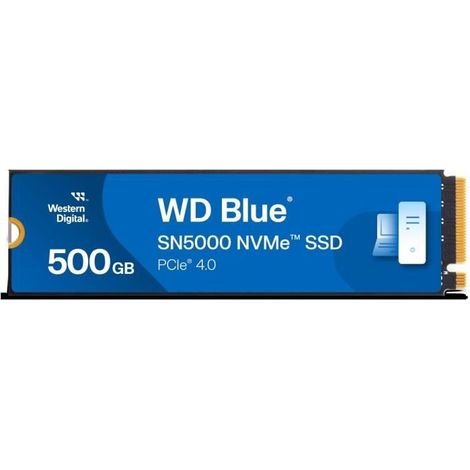 WD Blue SN5000 NVMe SSD 500GB M.2 2280 PCIe Gen4 (1/5)