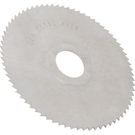 Lame de scie circulaire à disque, lame de coupe en acier rapide, outil de fraisage, 125 x 1,2 x 27 x 72 dents