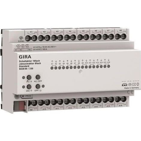 Gira Schalt Jalousieaktor 16f 8f 16 A blanco
