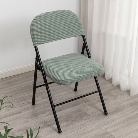 Lot de 2 housses de chaise extensibles et résistantes en jacquard élastique, housses de chaise fendues pour décoration de fête, mariage et maison, vertes (1/5)