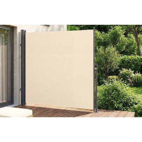 Sichtschutz für den Außenbereich PILAT ausziehbar 3 x 1,8 m beige