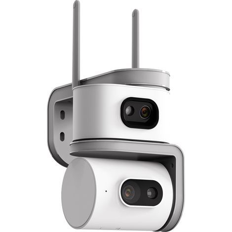 Telecamera di Sorveglianza a Doppio Obiettivo WiFi/4G 1080P - Visione Notturna IR 13m, Impermeabile IP67, Audio Bidirezionale, Rilevamento di Movimento - Interno/Esterno, Zoom Digitale, Allarme Intell (1/5)