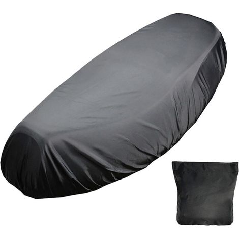 Coprisella universale flessibile e impermeabile per moto, ideale per la stagione delle piogge, colore nero U9