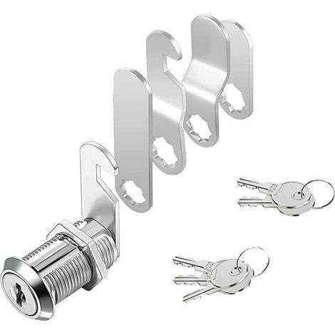Set Briefkastenschlösser, Möbelschlösser, Zylinderschlösser, Hebelzylinderschlösser, Schrankschlösser, Spindtürschlösser, Schubladenschlösser, mit 5 Schlüsseln. Alle Schlüssel sind gleich (16 mm).
