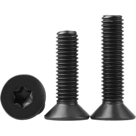 50 Pieces Countersunk Head Screws, M4 x 16mm Torx Head, 10.9 Carbon Steel, Machine Screws (1/5)