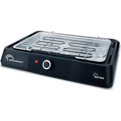 LITTLE BALANCE 8572 BBQ Sun Max, Barbecue electrique XXL, 2200 W, Noir