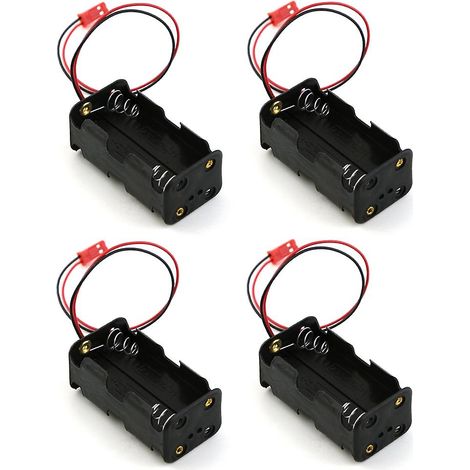 Boîtier de rangement pour 4 piles 6V 4XAA avec connecteur JST et récepteur pour Redcat 1/8 et 1/10 RC Nitro (1/5)