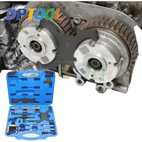 Kit de herramientas para la sincronización del motor, material de acero, varios tamaños de herramientas, compatible con FORD y MAZDA, ajuste TDC y VVT, estándares de calidad generales para talleres. (1/5)