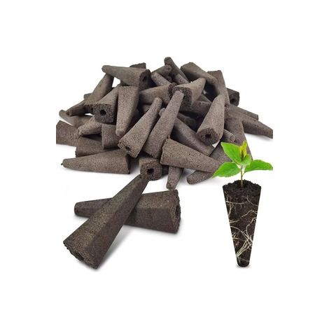 Billie de culture hydroponique en biochar – Forme carrée – Alternative à la terre pour plantes grasses（150X）