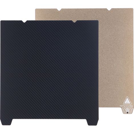 Plateau d'impression double face en fibre de carbone PET avec revêtement PEI, format 235 x 235 mm, compatible avec Ender 3 S1 Pro. (1/5)