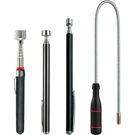 Flexible Magnetic Pickup, Flexible Magnetic Bar, Telescopic Magnetic Tools for Picking Up Small Parts, Metal Objects (1/5)