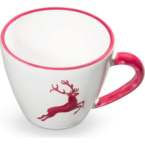 Gmundner Keramik Bordeauxr. Hirsch Cappuccino Tasse 0,1 Liter (1/3)